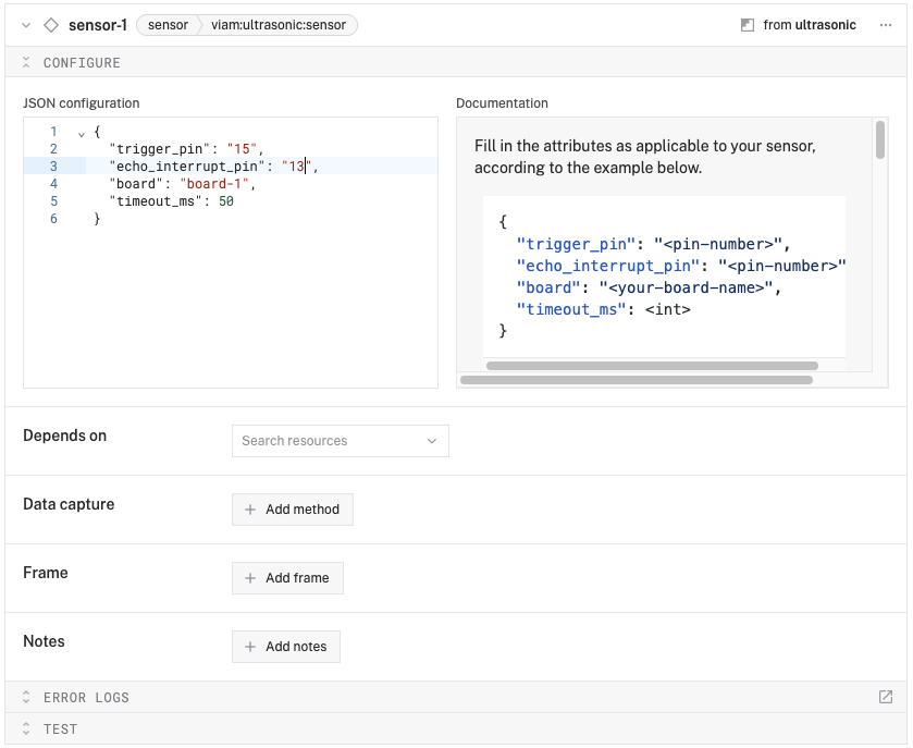 A configured modular resource example.